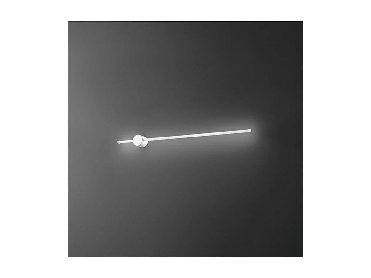 CLOCK Applique LED en aluminium 20W 3000K Perenz 97 cm Blanc