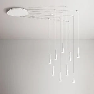 Lustre suspendu CONE Blanc mat 9x7W 3000K Perenz Lustre suspendu CONE Blanc mat 9x7W 3000K Perenz