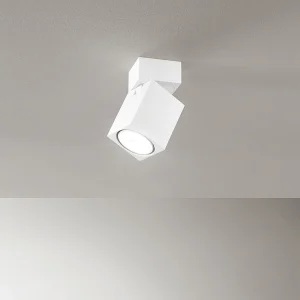 Applique murale LED carrée blanche orientable CONNECT 1xGu10 Perenz