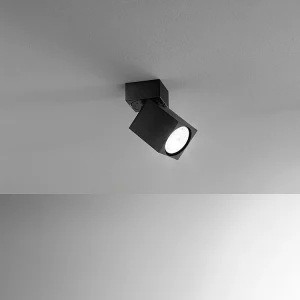 Applique murale led carrée noire orientable CONNECT 1xGu10 Perenz