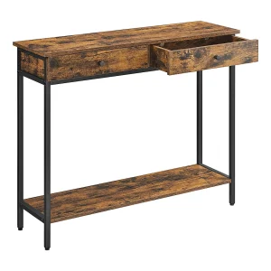 Consoletafel 100x30x80 cm Bruin Zwart Consoletafel 100x30x80 cm Bruin Zwart