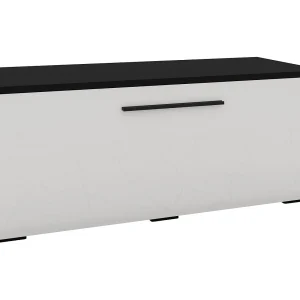 Commode Kos, 1 deur, zwart/wit hoogglans, MDF, 95 x 40 x 39 cm Commode Kos, 1 deur, zwart/wit hoogglans, MDF, 95 x 40 x 39 cm