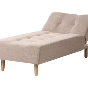 Chaise longue stof beige ALSTEN Chaise longue stof beige ALSTEN