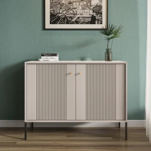 Commode Iseo 2D kasjmier / zwart / goud Commode Iseo 2D kasjmier / zwart / goud