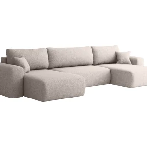 CAPRI U hoekbank, met slaapfunctie, voor de woonkamer, beige CAPRI U hoekbank, met slaapfunctie, voor de woonkamer, beige