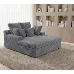 Chaise longue Lazy One Tilia 90 grijs