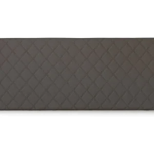 Italia Slaapkamer: Cleopatra Hoofdeinde 5×170 cm Grijs Bekleed, Tweepersoons Made in Italy
