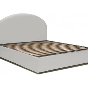 Talamo Italia Tweepersoonsbed Corinne Wit Opbergfunctie Matrasmaat 160×200 cm, Gestoffeerd Made in Italy