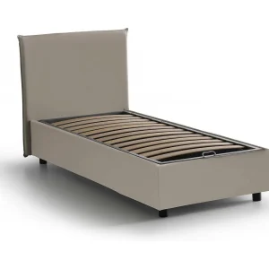 Talamo Italia Eenpersoonsbed Celestina Taupe Grijs met Opbergruimte, Matrasmaat 90×190 cm, Gestoffeerd Made in Italy Talamo Italia Eenpersoonsbed Celestina Taupe Grijs met Opbergruimte, Matrasmaat 90×190 cm, Gestoffeerd Made in Italy
