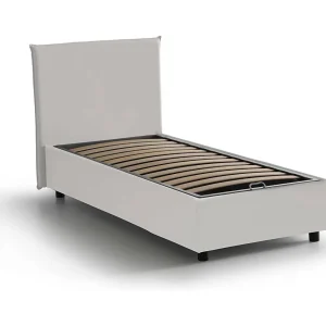 Talamo Italia Eenpersoonsbed Christine Wit Opbergvak Matras 90×200 cm, Gestoffeerd Made in Italy Talamo Italia Eenpersoonsbed Christine Wit Opbergvak Matras 90×200 cm, Gestoffeerd Made in Italy