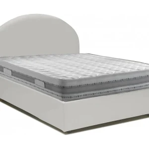 Dbisol tweepersoonsbed, opbergbed met bekleding van eco-leer, 100% Made in Italy, opening aan de voorkant, inclusief matras van 120×190 cm, Wit Dbisol tweepersoonsbed, opbergbed met bekleding van eco-leer, 100% Made in Italy, opening aan de voorkant, inclusief matras van 120×190 cm, Wit