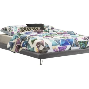 Dferron tweepersoonsbed, Vast bed in stof met poten, 100% Made in Italy, geschikt voor matras 160×190 cm, Grijs Dferron tweepersoonsbed, Vast bed in stof met poten, 100% Made in Italy, geschikt voor matras 160×190 cm, Grijs