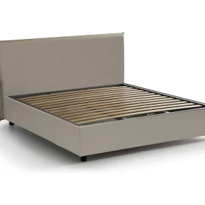 Damia tweepersoonsbed, Opbergbed met eco-lederen bekleding, 100% Made in Italy, Opening aan de voorkant, geschikt voor matras 160×200 cm, Taupe Damia tweepersoonsbed, Opbergbed met eco-lederen bekleding, 100% Made in Italy, Opening aan de voorkant, geschikt voor matras 160×200 cm, Taupe