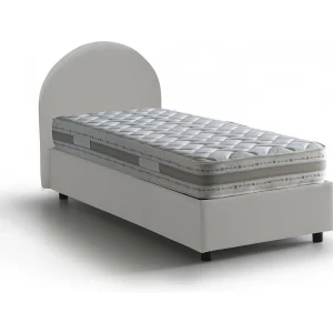 Dnasut eenpersoonsbed, Opbergbed met bekleding van eco-leer, 100% Made in Italy, Zijopening, inclusief matras van 80×190 cm, Wit Dnasut eenpersoonsbed, Opbergbed met bekleding van eco-leer, 100% Made in Italy, Zijopening, inclusief matras van 80×190 cm, Wit