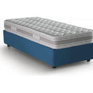 Talamo Italia Eenpersoonsbed Diana Blauw, Met Matras en Opbergruimte, Made in Italy