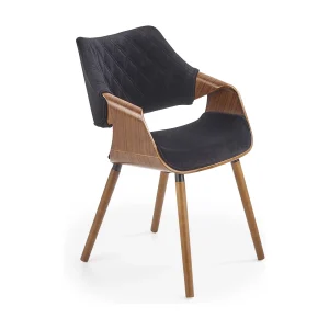 Chaise en bois/tissu 56×77 cm