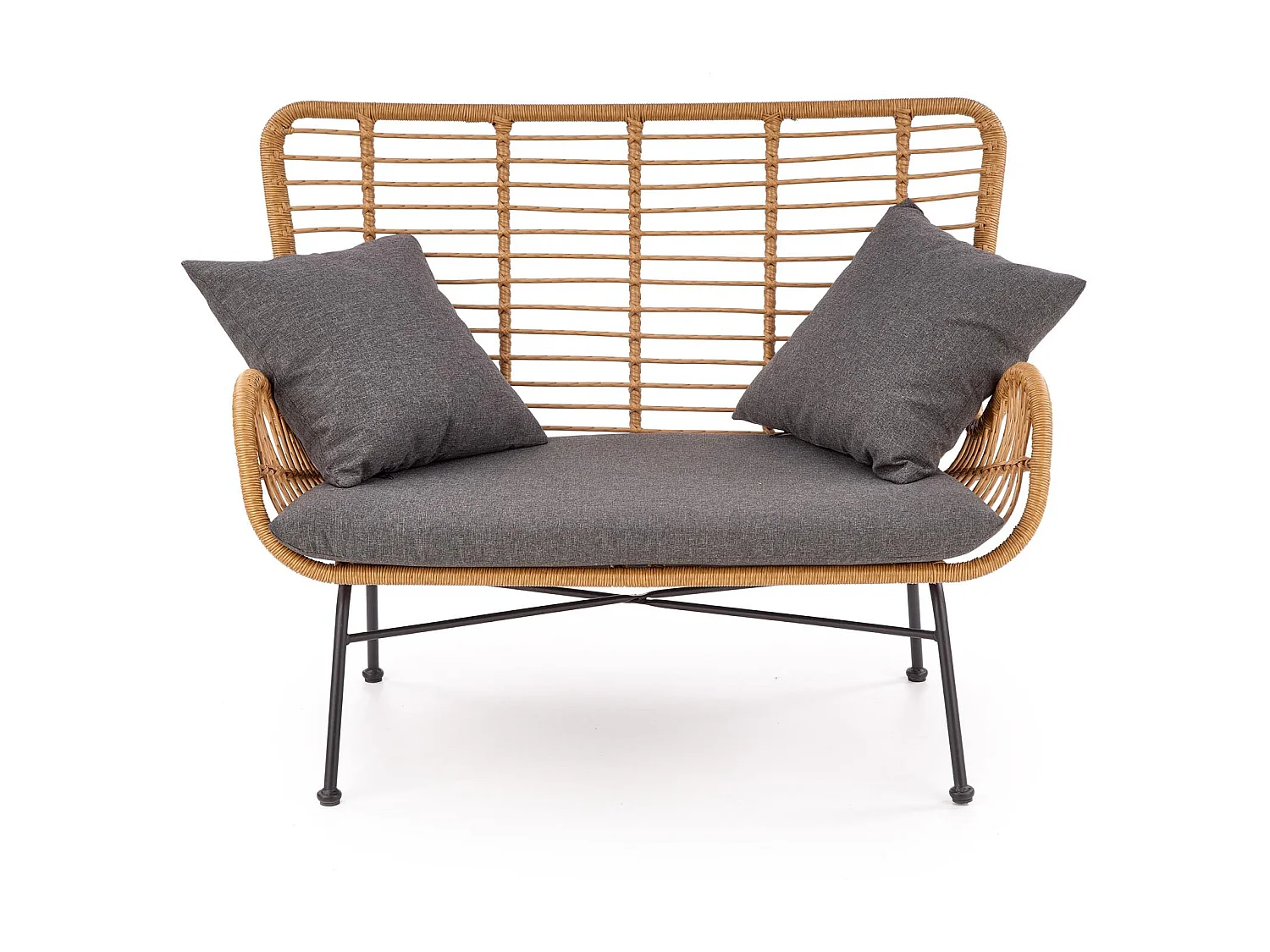 Draaibare buitenbank van synthetisch materiaal, 96 x 45 cm