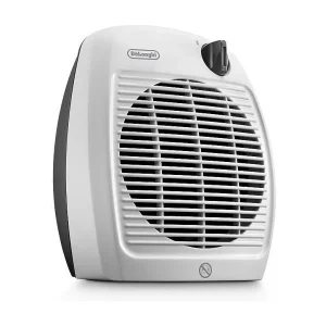 DeLonghi HVY1020WH 2000W heteluchtkachel met handgreep, IP21 bescherming, veiligheidsthermostaat, compact en draagbaar DeLonghi HVY1020WH 2000W heteluchtkachel met handgreep, IP21 bescherming, veiligheidsthermostaat, compact en draagbaar