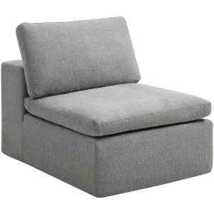 Fauteuil voor modulair ensemble in grijze stof CORTOLINE Fauteuil voor modulair ensemble in grijze stof CORTOLINE