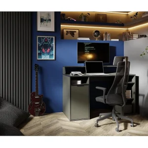 Bureau 1 Deur GRAPHIX – 125 cm – Grafietgrijs – Collectie GRAPHIX Bureau 1 Deur GRAPHIX – 125 cm – Grafietgrijs – Collectie GRAPHIX