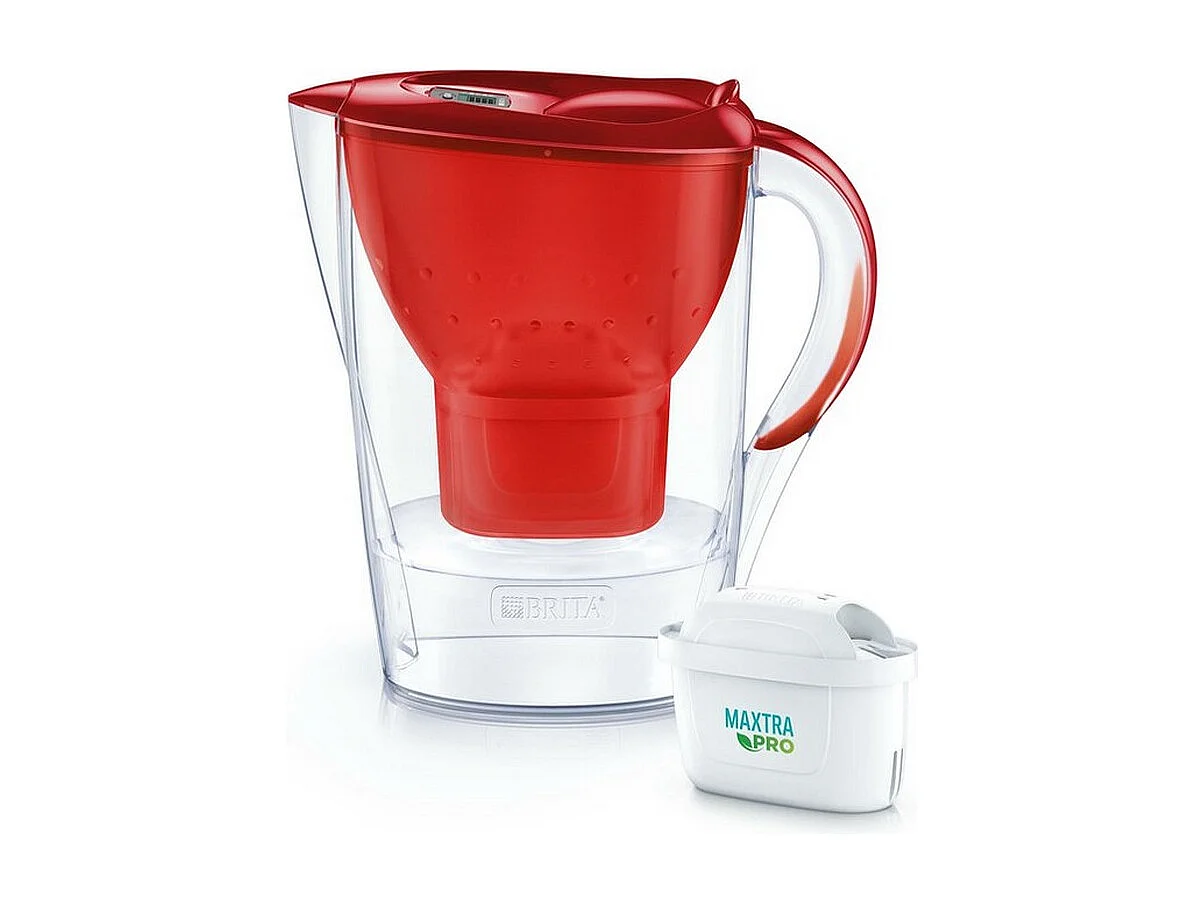 Brita Marella Rode Filterkan 2,4L met Maxtra Pro All-In-1 Cartridge en LED-indicator