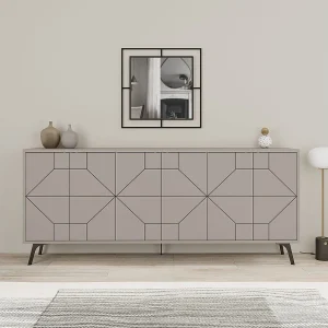 Buffet met 6 versierde deuren L184 cm – Dune Buffet met 6 versierde deuren L184 cm – Dune