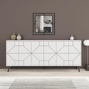 Buffet met 6 versierde deuren L184 cm – Dune Buffet met 6 versierde deuren L184 cm – Dune
