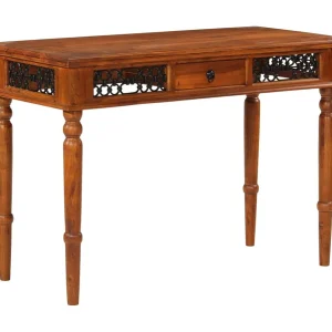 Bureau met lade 110x50x76 cm massief acaciahout