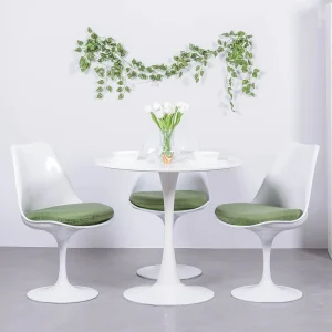 Design ronde eettafel (80cm) – Stratus – Wit