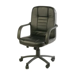 Dmelar bureaustoel, Executive fauteuil met armleuningen, Ergonomische bureaustoel, Zwart, 56x59h88/99 cm Dmelar bureaustoel, Executive fauteuil met armleuningen, Ergonomische bureaustoel, Zwart, 56x59h88/99 cm