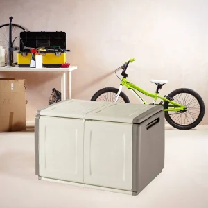 Daltomar Kofferbak, Multifunctionele Kist, Opbergkofferbak, Opbergdoos, 100% Made in Italy, 96x53h57 cm, Beige en Bruin Daltomar Kofferbak, Multifunctionele Kist, Opbergkofferbak, Opbergdoos, 100% Made in Italy, 96x53h57 cm, Beige en Bruin