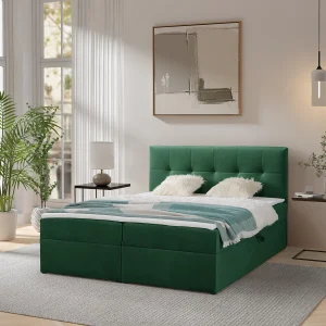 Boxspring toronto – 180×200 cm flessengroen amor velvet 4311 – tweepersoons Boxspring toronto – 180×200 cm flessengroen amor velvet 4311 – tweepersoons