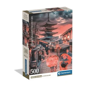 Clementoni Puzzel Soirée à Kyoto 500 stukjes, horizontaal formaat 49×36 cm, meerkleurig, voor volwassenen met poster inbegrepen Clementoni Puzzel Soirée à Kyoto 500 stukjes, horizontaal formaat 49×36 cm, meerkleurig, voor volwassenen met poster inbegrepen