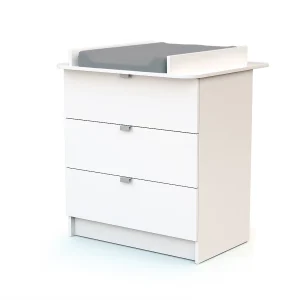 Commode met 3 laden in hout Wit ALBA Commode met 3 laden in hout Wit ALBA