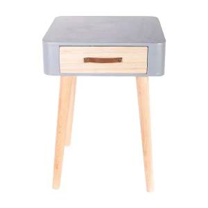 Grijze Scandinavische Nachtkastje met 1 Houten Lade – Ultra-Design Stijl Grijze Scandinavische Nachtkastje met 1 Houten Lade – Ultra-Design Stijl