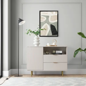 Compact dressoir 107 cm Nubia – Kasjmier en Goud Compact dressoir 107 cm Nubia – Kasjmier en Goud