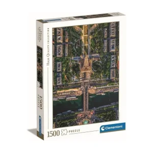 Clementoni – 1500 p Vlucht over Parijs – 59,2 x 84,3 cm Clementoni – 1500 p Vlucht over Parijs – 59,2 x 84,3 cm