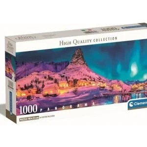 Clementoni panoramische puzzel 1000 stukjes – Lofoten-eilanden, 98×33 cm, hoogwaardige meerkleurige afdruk, voor volwassenen Clementoni panoramische puzzel 1000 stukjes – Lofoten-eilanden, 98×33 cm, hoogwaardige meerkleurige afdruk, voor volwassenen