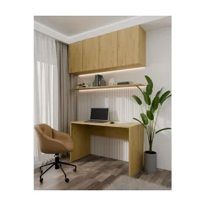 Bruin houten bureau, 120x50x76 cm Bruin houten bureau, 120x50x76 cm