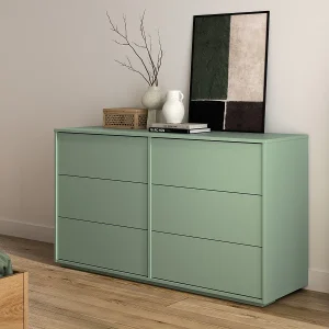 Commode 6 lades jadegroen – RIVOLI Commode 6 lades jadegroen – RIVOLI