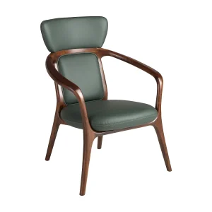 Donkergroene kunstleren fauteuil 5180 ANGEL CERDA