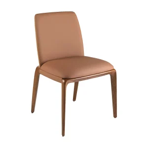 Bruine eco-leren stoel 4135 ANGEL CERDA