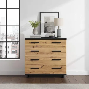 Commode Zonda K4SZ – 90 cm – Artisan Eiken / Antraciet Commode Zonda K4SZ – 90 cm – Artisan Eiken / Antraciet