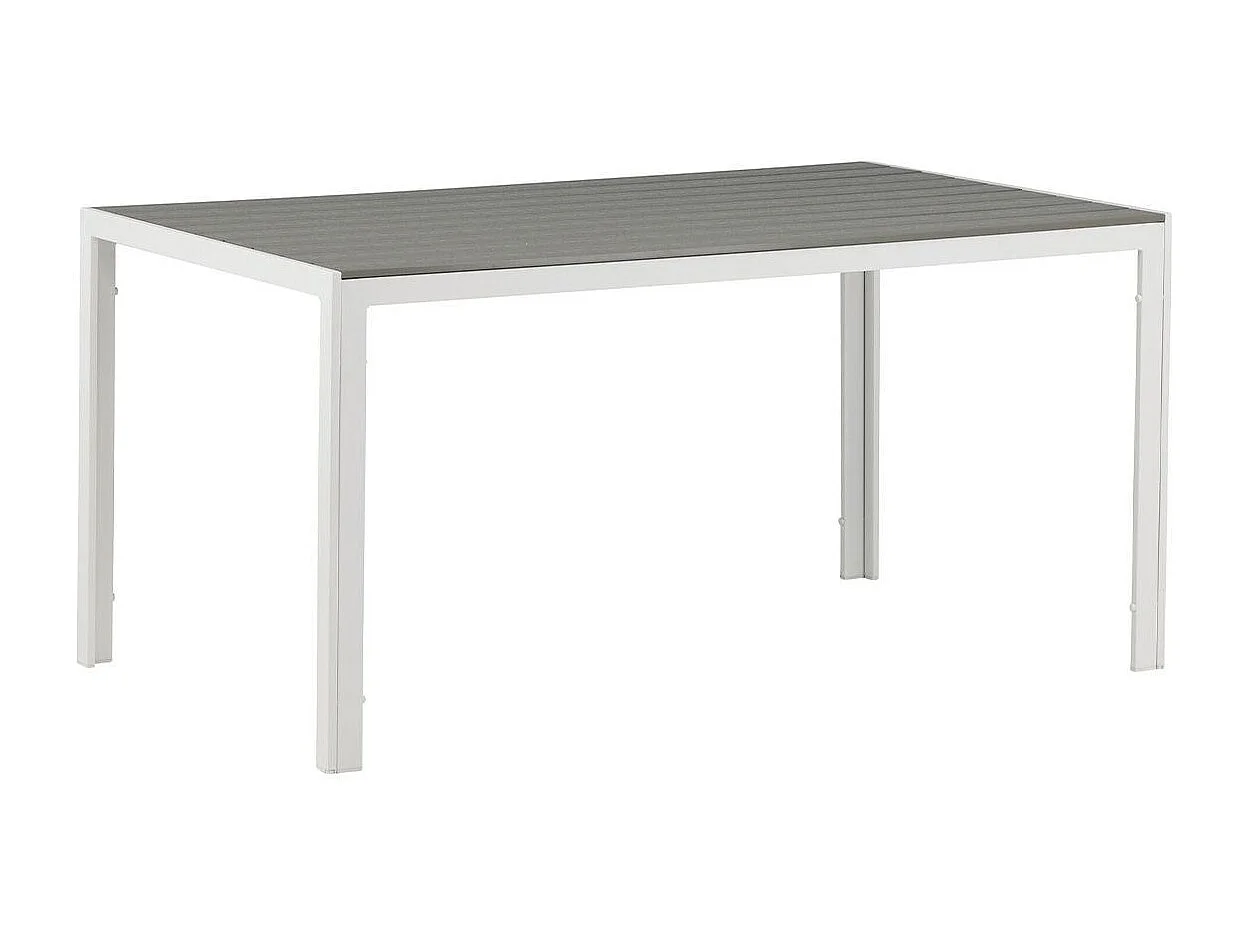Break eettafel tuin witgrijs.