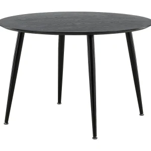 Dipp eetkamertafel Ø115cm zwart. Dipp eetkamertafel Ø115cm zwart.