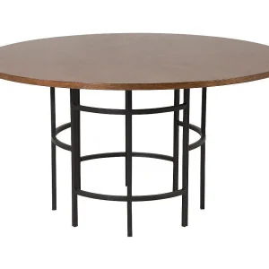 Copenhagen eetkamertafel Ø140cm bruin.
