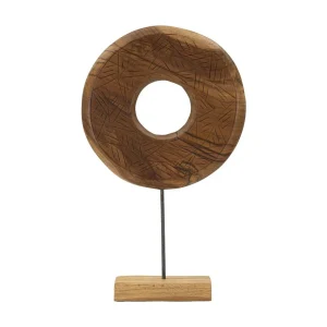 Bruin houten sculptuur 35x10x58 cm Bruin houten sculptuur 35x10x58 cm