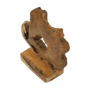 Bruin houten sculptuur 31x13x35 cm Bruin houten sculptuur 31x13x35 cm