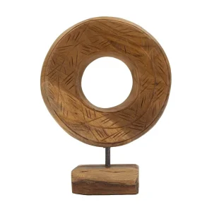 Bruin houten sculptuur 20x10x28 cm Bruin houten sculptuur 20x10x28 cm