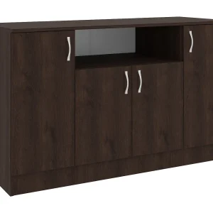 Commode Remi, 4 Deuren, Brons eiken, 135 x 50 x 80 cm Commode Remi, 4 Deuren, Brons eiken, 135 x 50 x 80 cm
